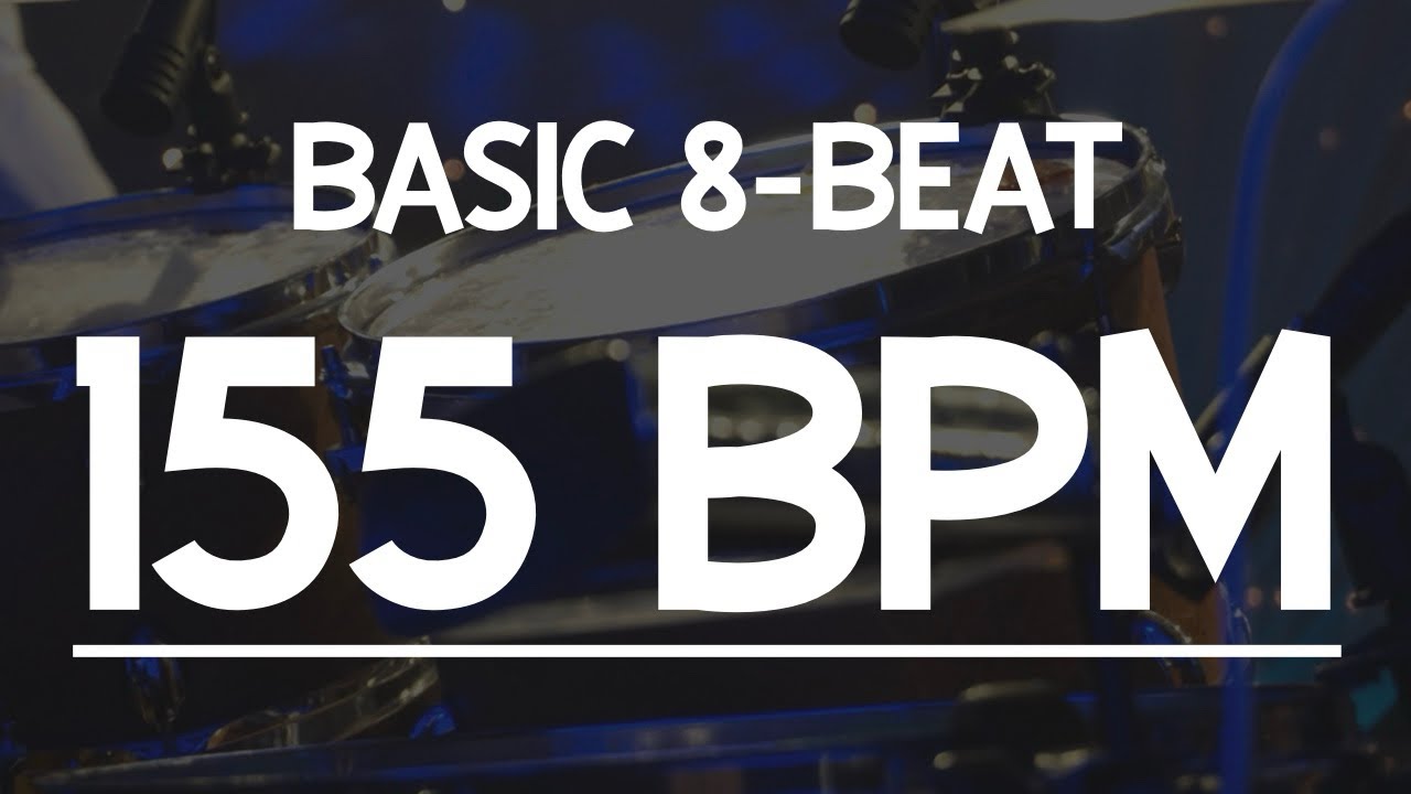 155 BPM Drum Loop Track - Simple 8 Beat 드럼 루프 기본 8비트 - YouTube