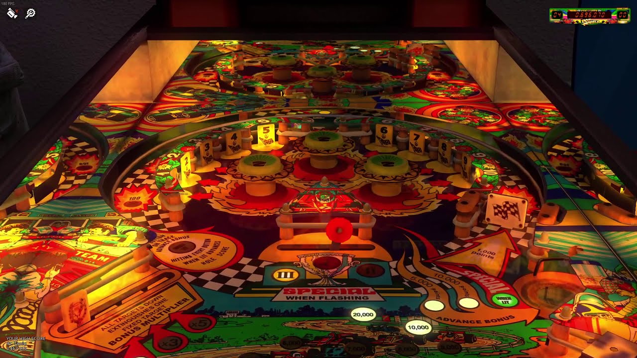 Zaccaria Pinball Max Settings Ray Tracing 2080 Ti I7 180 fps