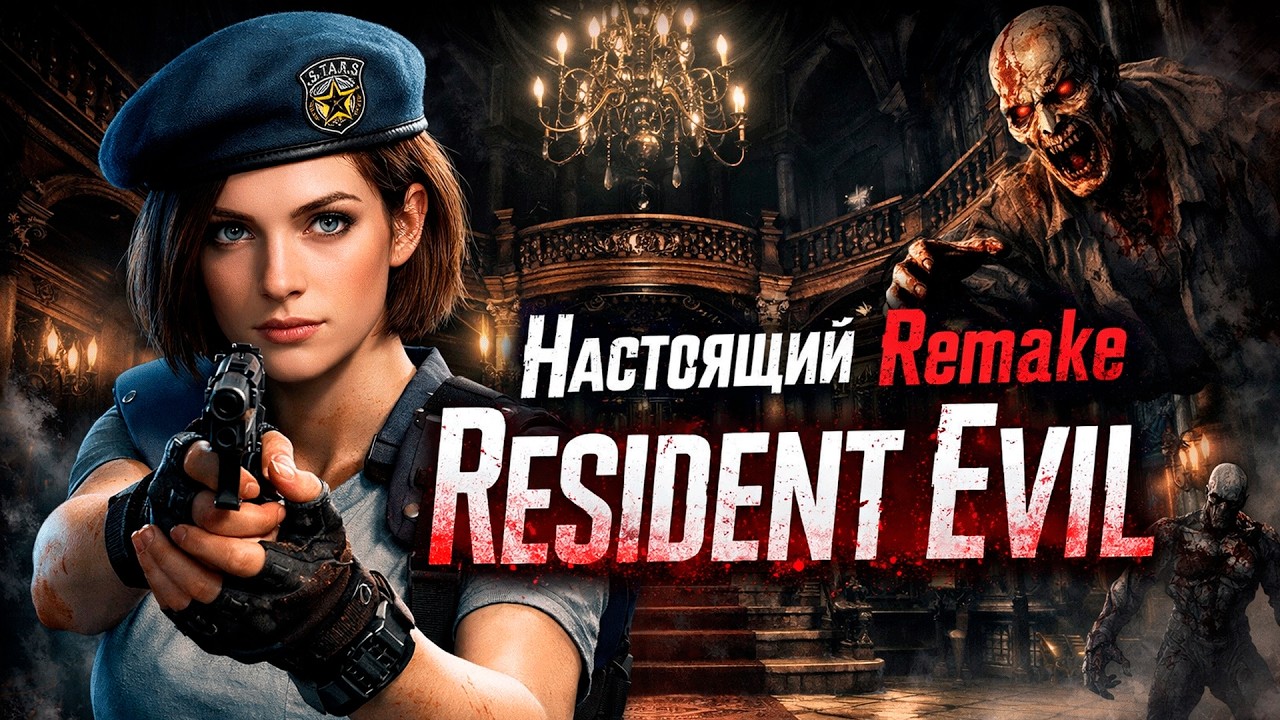 HARD Resident Evil 1 Remake 4K Ремастер #игры #residentevil