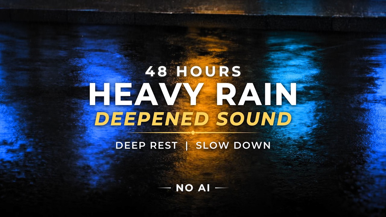 Deepened Heavy Rain – Deep Rest TONIGHT | 48 Hours (NO AI)