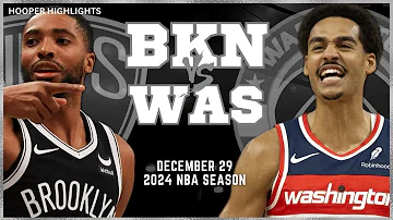 Brooklyn Nets vs Washington Wizards Full Game Highlights | Dec 29 | 2024 NBA Season