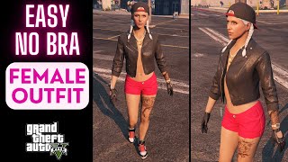 Pretty & Easy Female No Bra Outfit Tutorial | GTA 5 Online