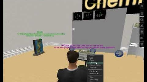 SecondLife Sloodle Quiz Chair Example