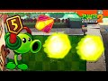 ПРОКАЧАЛ ГОРОХОСТРЕЛ 5 УРОВЕНЬ ЭТО ИМБА 🍃 Plants vs Zombies 2 (Растения против зомби 2) Прохождение