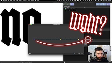 Workstream: exploring a weight range for a variable font, with RoboFont & Skateboard