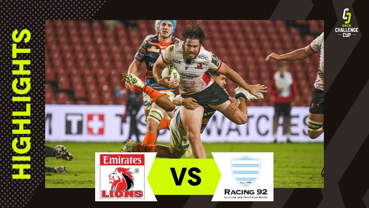 Highlights - Emirates Lions v Racing 92 Round of 16 EPCR Challenge Cup 2022/23