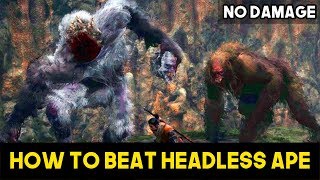 Headless Ape (No Damage) & How To Easily Beat It - Sekiro: Shadows Die Twice