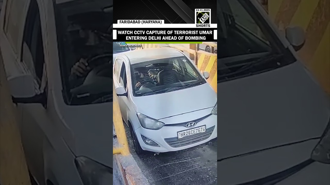 Delhi Police releases CCTV footage of terrorist Umar entering Delhi ahead of Red fort bombing