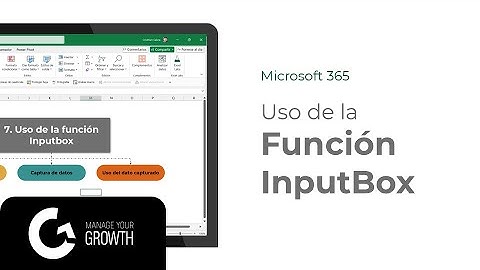 7  Uso de la función InputBox