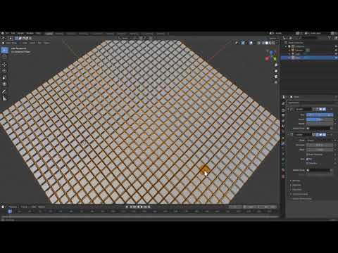 Split Plane into Cubes Tutorial - Blender 2.90.1