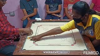 Carrom Practice  - Cut and take Stroke  by  - Abinaya & Mithra -  21.3.2021 screenshot 2