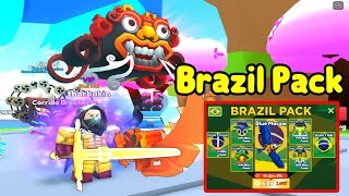 I Bought The Brazil Pack And Its Super Op -Sword Fighters Simulator
