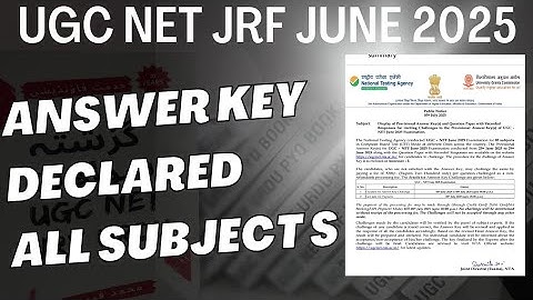 UGC net JRF Urdu answer key||Answer key challenge Questions||june 2025