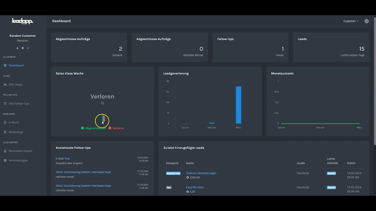 Lead Applikation | Leadapp.business by SAHU MEDIA | Teaser