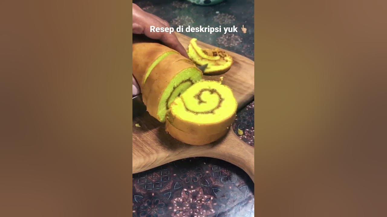 Resep Roll Cake Pandan Lembut nih bun❗️#shorts #recipeshorts #videoshort #shortvideo #cake
