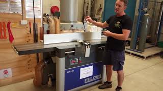 Damion Fauser reviews the Felder AD941 planer thicknesser Damion Fauser reviews the Felder AD941 planer thicknesser