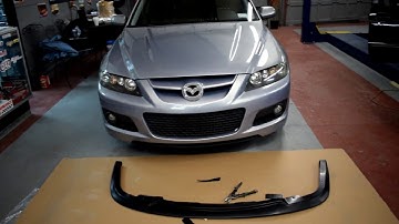 MY new car mazdaspeed6 installing a front lip
