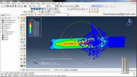Simulation Abrasive Water Jet in Abaqus