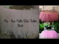 No-Sew Tulle Tutu Table Skirt