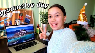 productive day with me *winter break*  | продуктивный день со мной на зимних каникулах