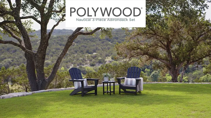 PWS498-1: Nautical 3-Piece Adirondack Set