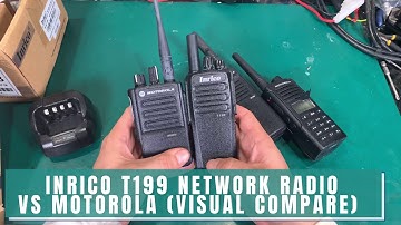 Quick look at Inrico T199 network radio (Zello)  + visual compare to couple Motorola ones