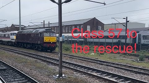 Broken down class 91+ rescue class 57