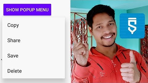 popup menu activity in sketchware #AndroidAppdeveloper #sketchware #Aauraparti