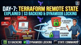 Terraform Remote State Explained | S3 Backend, DynamoDB Locking &amp; State Commands