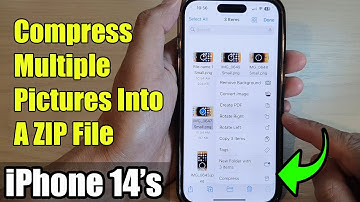 iPhone 14/14 Pro Max: How to Compress Multiple Pictures Into A ZIP File