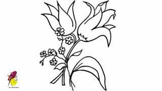 nice flower drawing flowers drawings easy draw clipartmag paintingvalley