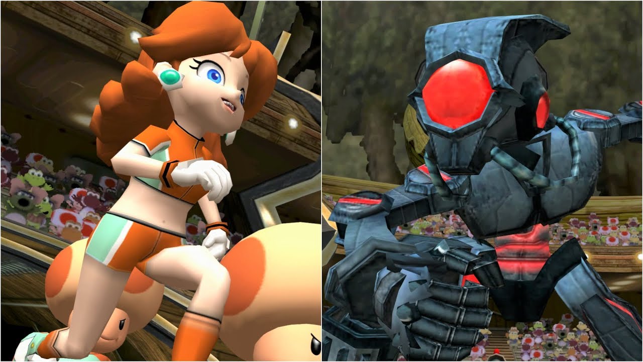 Super Mario Strikers - Daisy vs Super Team - GameCube Gameplay (4K60fps)