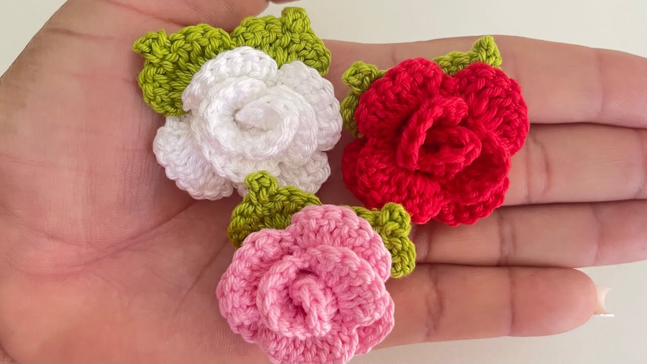 Rosinha em crochê rápida e fácil