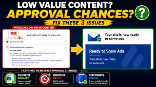 Why Adsense Rejects Websites | How to Fix Low Value Content Issue | Adsense Approval Issues