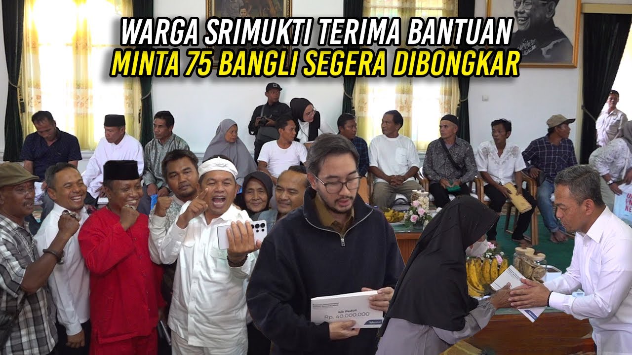 SETELAH MENERIMA BANTUAN - WARGA SRIMUKTI BEKASI MINTA 75 BANGLI SEGERA DIBONGKAR