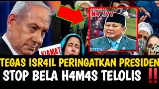 Geger‼️Israel Dengan Tegas Peringatkan Presiden Stop Bela H4M4$, Luarbiasa Opung Benyamin Netanyahu