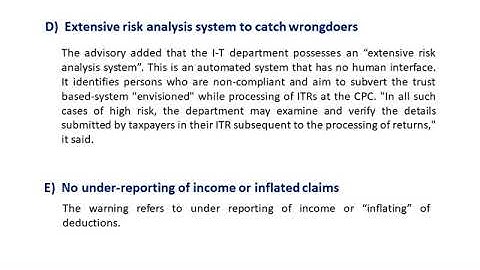 INCOME TAX RETURN FILING AY 2018-2019
