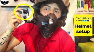 How to mount a gopro to helmet - كيف تركب كاميرا على خوذة دراجة نارية