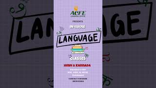 ACFE’s language classes are here. Did you sign up? #abacus #kannada