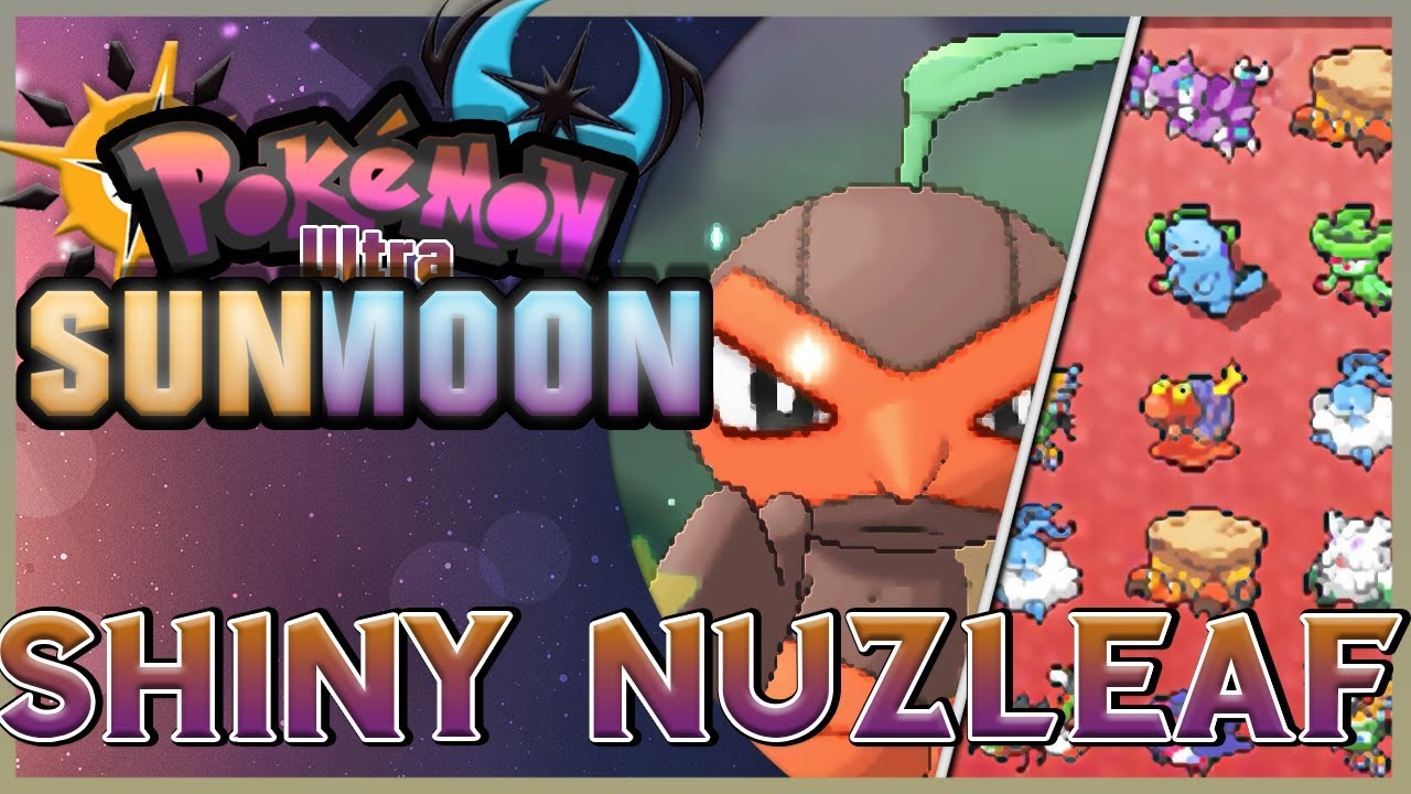 POKEMON USUM SHINY NUZLEAF - ALL ULTRA SPACE SHINIES CAUGHT GAMEPLAY