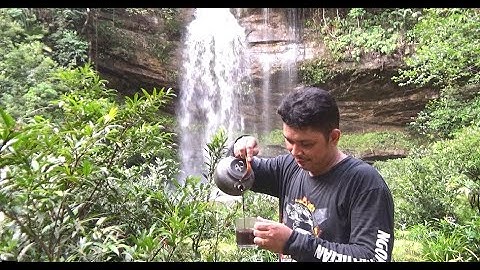 Wisata Murung Raya, Air Terjun Kuhung Sampulan || TINGANG MERAH NGOPI mantap || Visit Murung Raya