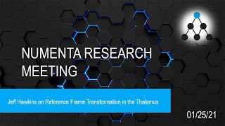 Jeff Hawkins on Reference Frame Transformation in the Thalamus - January 25th, 2021 screenshot 2
