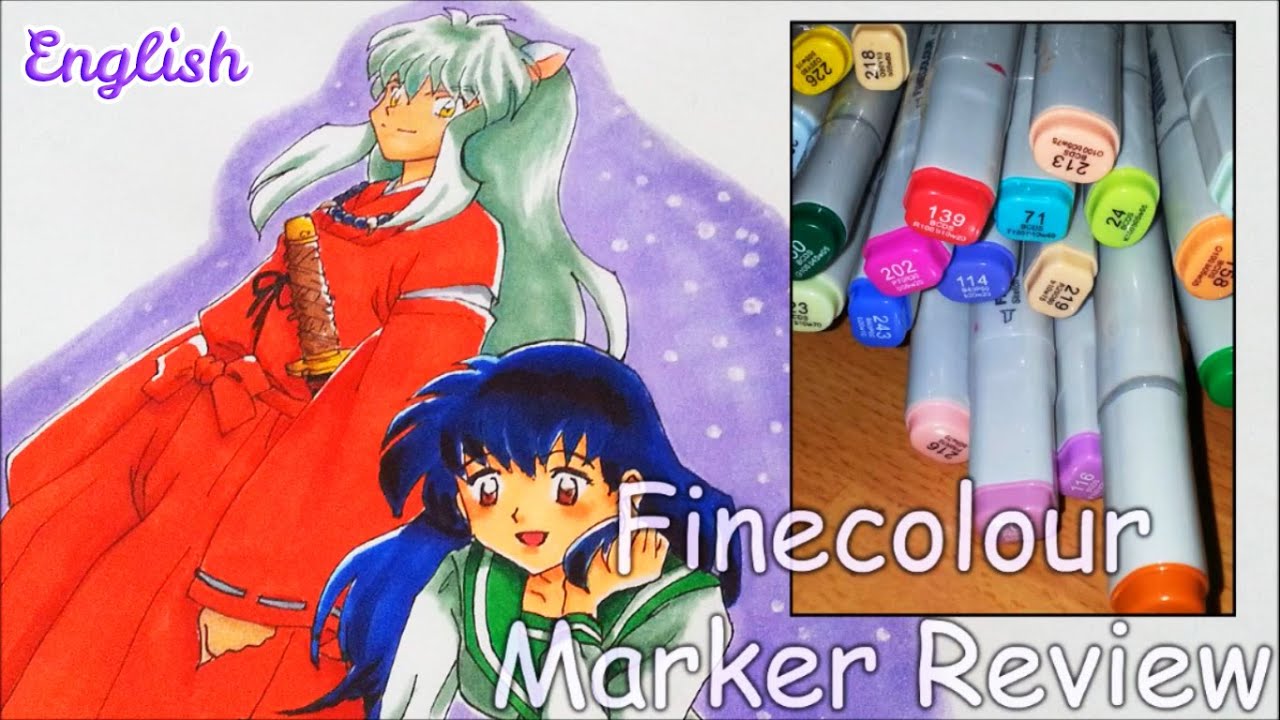 Alcohol Marker Review: Finecolour Sketch Alcohol Markers