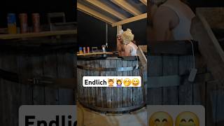 Erholung nach 4,5Jahren Hausbau💆‍♀️💆🤭😅 #badefass #hottub #wellness
