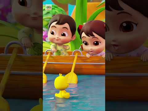 पांच छोटे बतख - Five Little Ducks in Hindi  #shortvideo #hindinurseryrhymes #balgeet #cartoonsongs