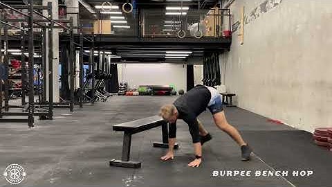Burpee Bench Hop