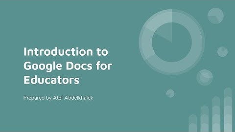 Zoom Meeting || Google Docs for Educators || Part 1