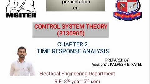 Analysis of first and second order system