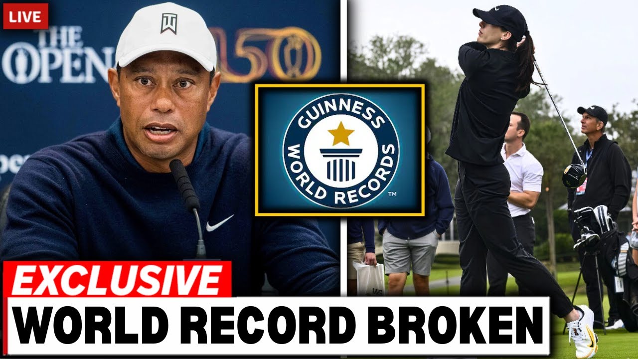 “Tiger Woods Left SPEECHLESS BY Caitlin Clark She Just Broke a Golf WORLD RECORD!”
