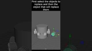 How to Replace Objects in Maya - Super Easy Guide #3Dmodelling #maya #mayaautodesk #short #tutorial